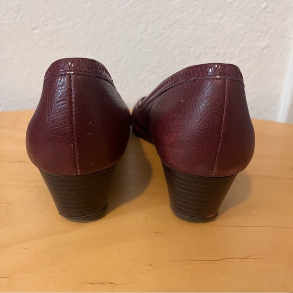 Cole Haan Tali Wedges Burgundy Size 8 - Picture 3 of 12
